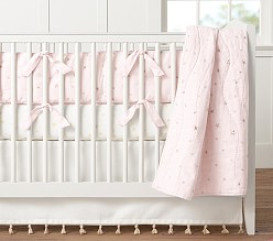 light pink baby bedding