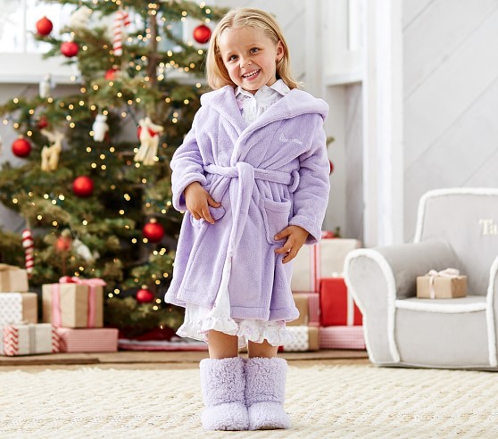 Fleece Kids Bathrobes Pottery Barn Kids