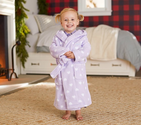 Heart Kids Bathrobe Pottery Barn Kids