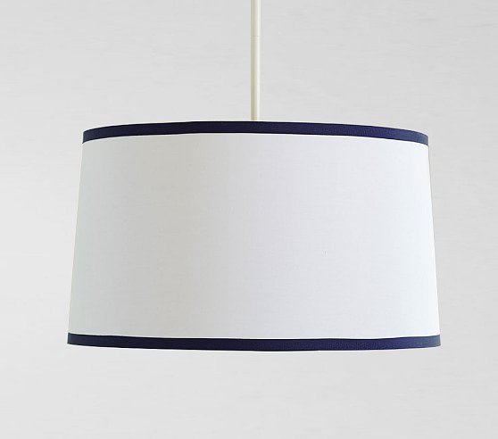 White Navy Drum Kids Flush Mount Light Pottery Barn Kids