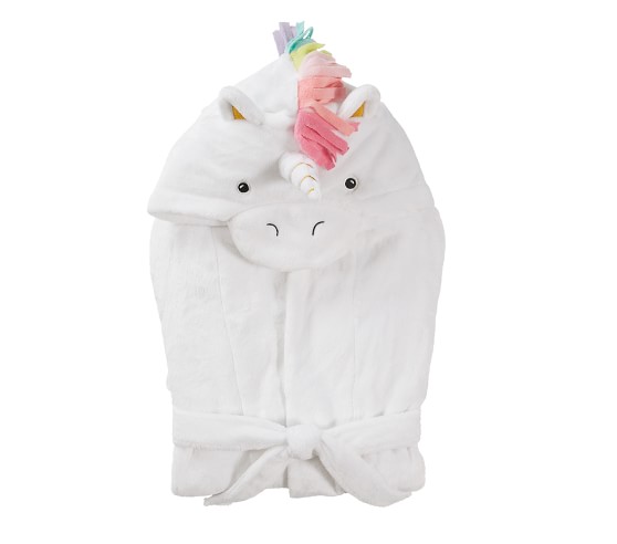 Unicorn Rainbow Critter Kids Robe Pottery Barn Kids