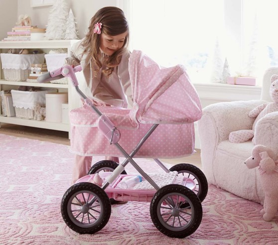 Polka Dot Doll Pram Pottery Barn Kids