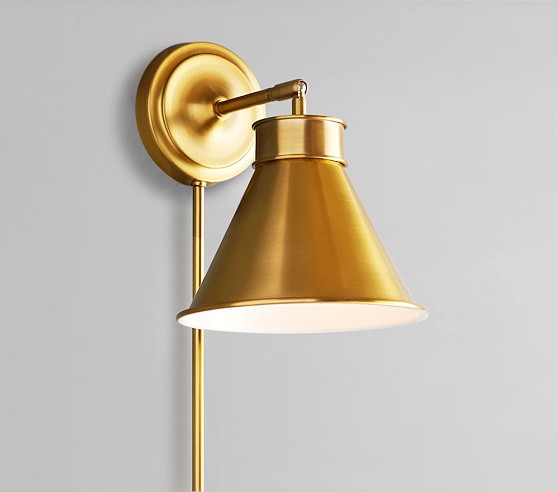 Brass Wall Sconce Kids Wall Lights Pottery Barn Kids