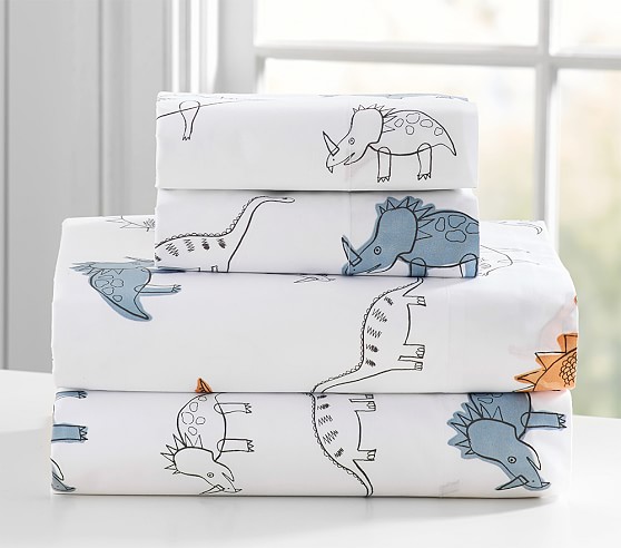 Braden Dino Kids Sheet Set Pottery Barn Kids