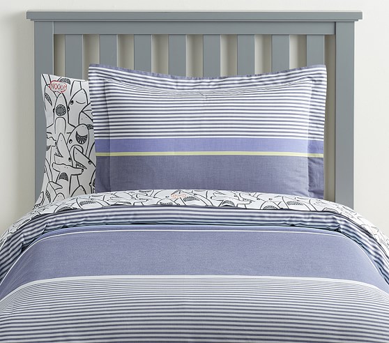 Shane Stripe Kids Duvet Cover Pottery Barn Kids