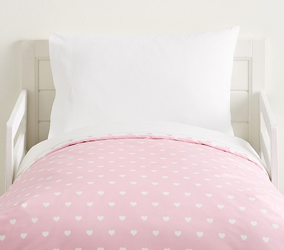 Organic Heart Toddler Duvet Cover Toddler Bedding Pottery Barn Kids