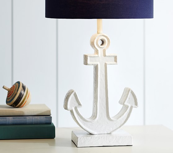 White Metal Anchor Base Kids Lamp Pottery Barn Kids