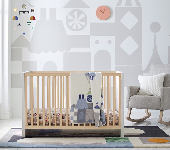 Disney Small World Modern Crib Sheet Pottery Barn Kids