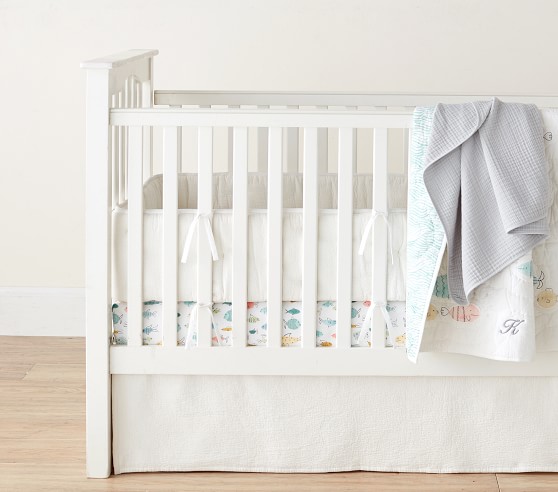 Organic Kelley Fish Crib Fitted Sheet Pottery Barn Kids