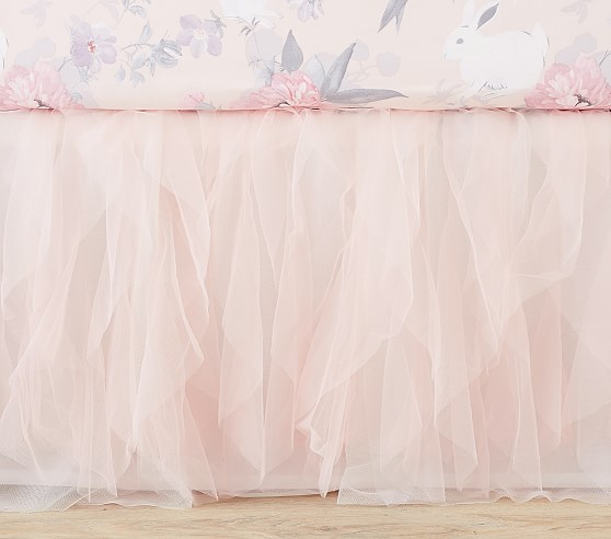 Ruffled Tulle Crib Skirt Pottery Barn Kids