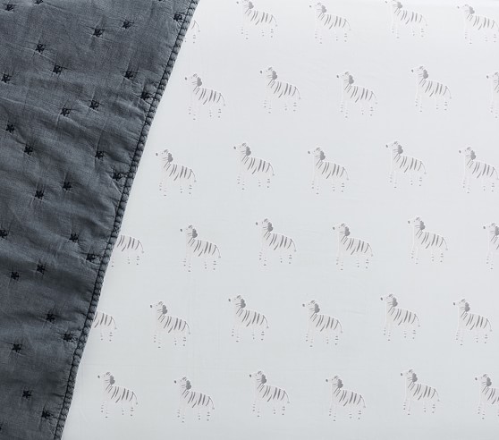 Organic Zebra Crib Sheets Pottery Barn Kids