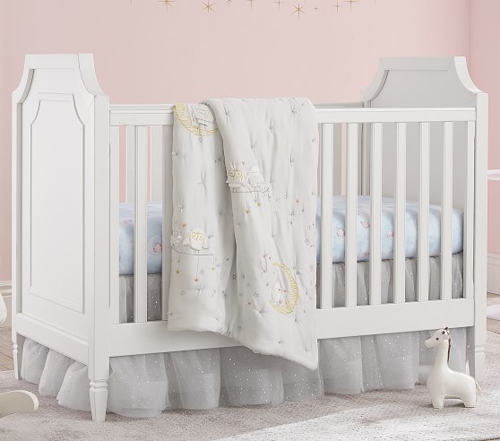 Shimmer Tulle Crib Skirt Pottery Barn Kids