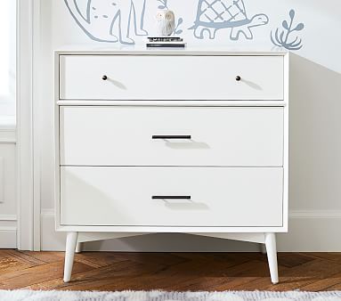 West Elm X Pbk Mid Century 3 Drawer Modern Kids Dresser Pottery