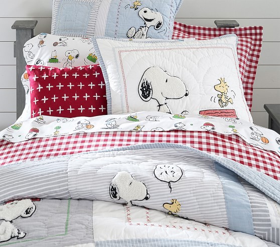 Peanuts Organic Kids Sheet Set Pottery Barn Kids