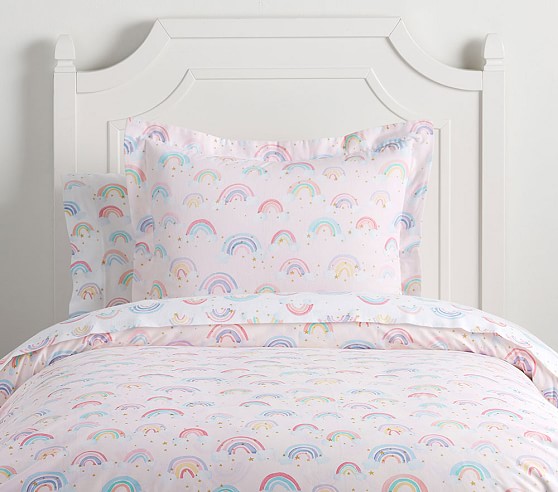 Organic Rainbow Cloud Kids Duvet Cover Pottery Barn Kids