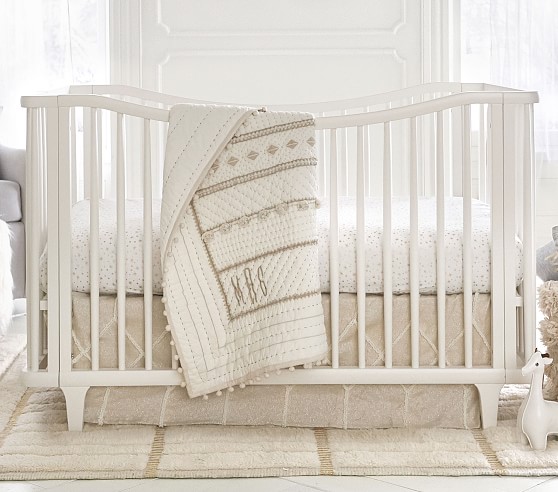 Micah Metallic Crib Bedding Sets Pottery Barn Kids