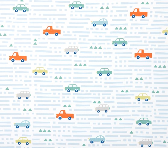 Aiden Car Crib Sheets Pottery Barn Kids