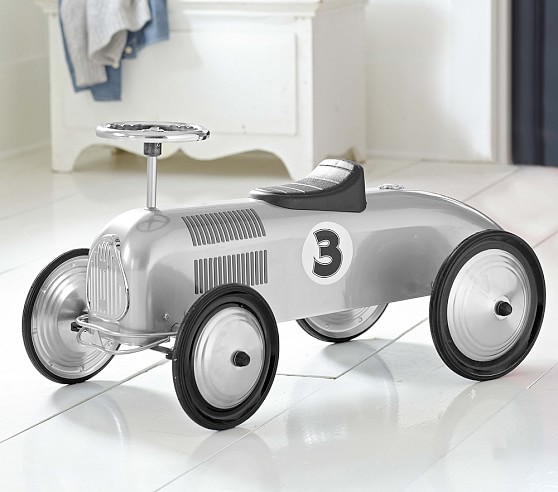 Silver Racecar With Black Trim Kids Toys Pottery Barn Kids