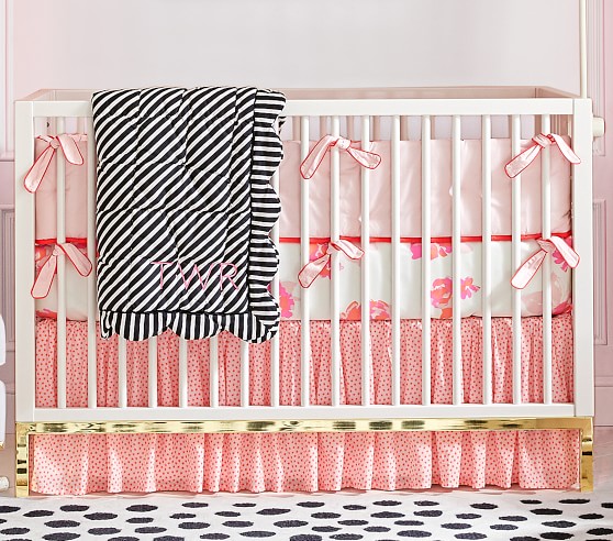 The Emily Meritt Neon Roses Baby Bedding Crib Bedding