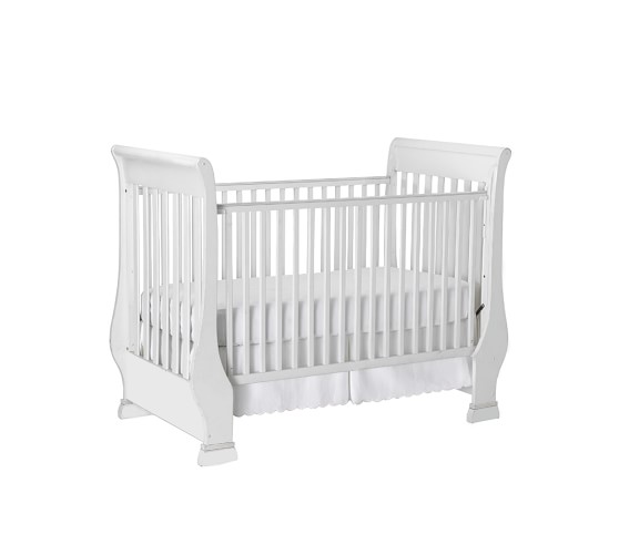 Sleigh Fixed Gate Baby Crib Pottery Barn Kids