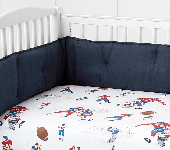 Vintage Football Crib Sheets Pottery Barn Kids