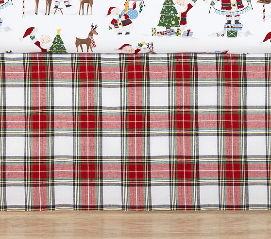 Plaid Crib Skirt Pottery Barn Kids