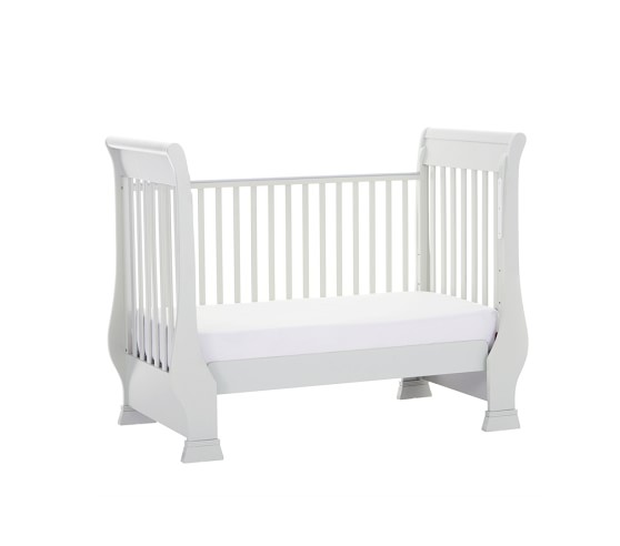 Sleigh Fixed Gate Baby Crib Pottery Barn Kids