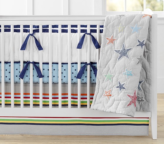 Camden Star Crib Bedding Sets Pottery Barn Kids