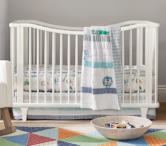 Colby Crib Skirt Pottery Barn Kids