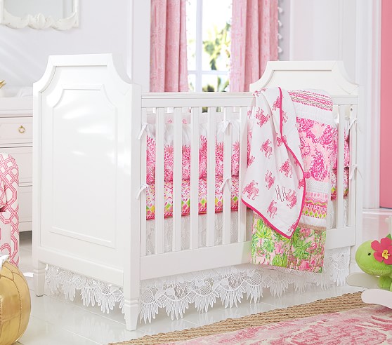 Lilly Pulitzer Eyelet Trim Crib Skirt Pottery Barn Kids