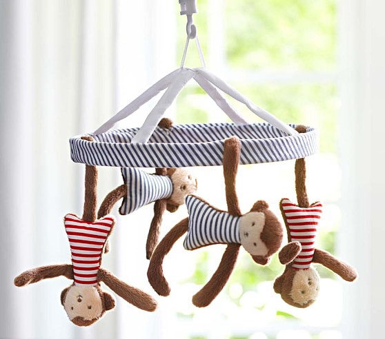 Swinging Monkey Baby Mobile Pottery Barn Kids