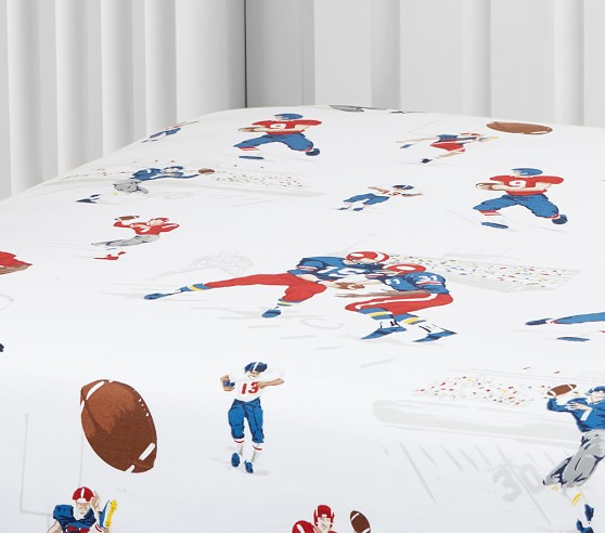 Vintage Football Crib Sheets Pottery Barn Kids