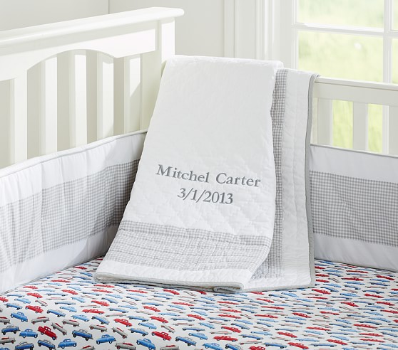 Gingham Nursery Bedding Pottery Barn Kids