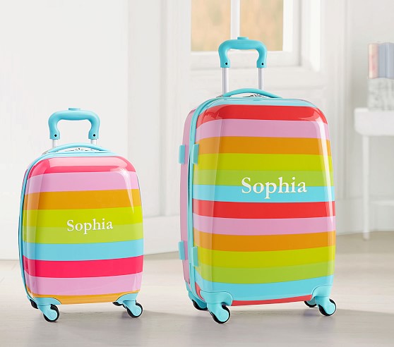 pink trunki suitcase