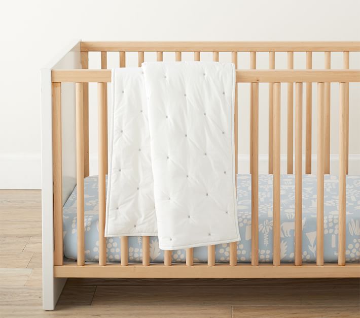 Boys west elm x pbk Organic Woodland Modern Crib Sheet | Pottery Barn Kids