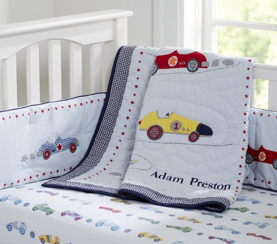 Roadster Crib Bedding Set Pottery Barn Kids