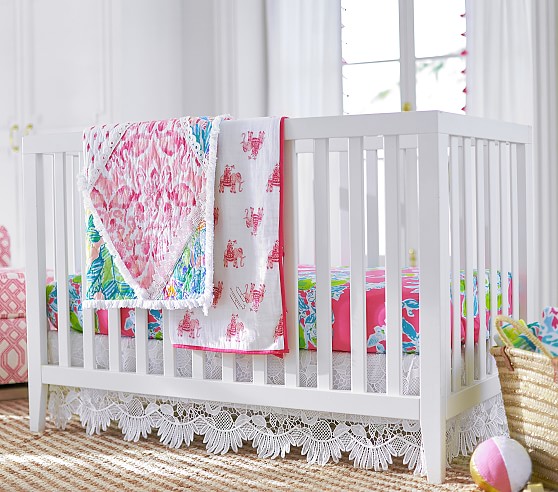 Lilly Pulitzer Party Patchwork Crib Bedding Sets Pottery Barn Kids