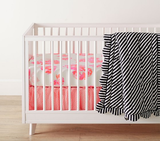 The Emily Meritt Neon Roses Baby Bedding Crib Bedding