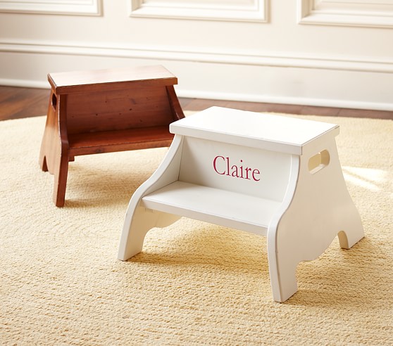 child's step stool with name