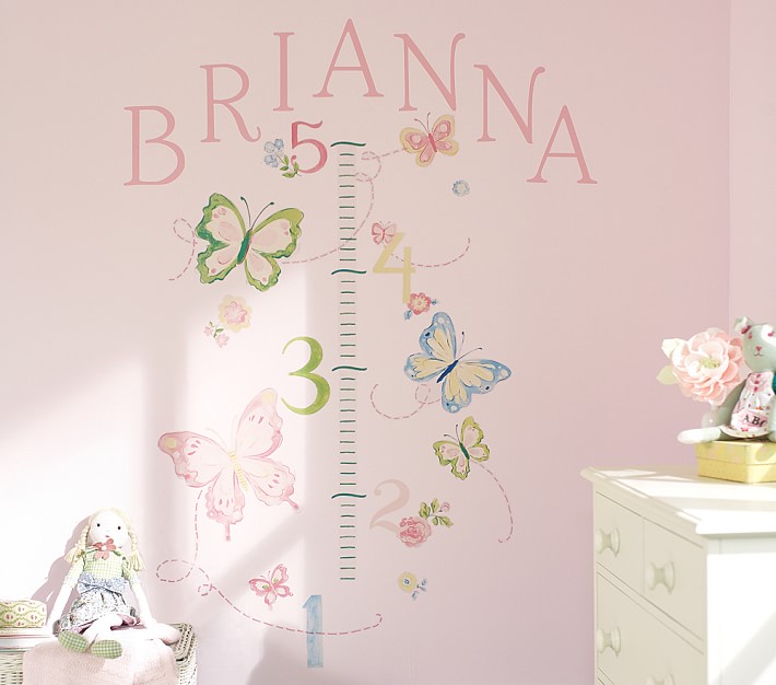 Butterfly Growth Chart Kids Wall Decal Pottery Barn Kids