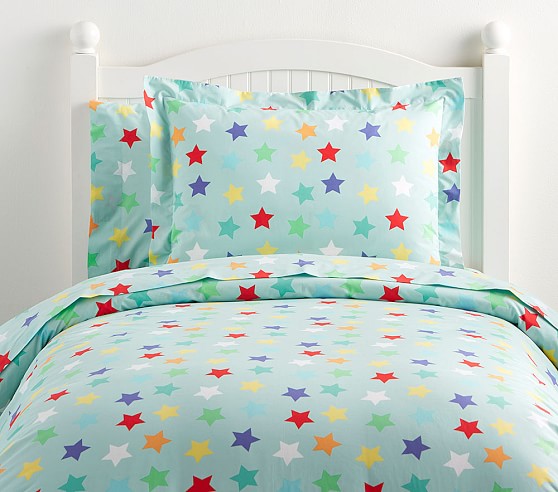 Organic Oversized Star Kids Duvet Cover Pottery Barn Kids