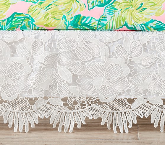 Lilly Pulitzer Eyelet Trim Crib Skirt Pottery Barn Kids