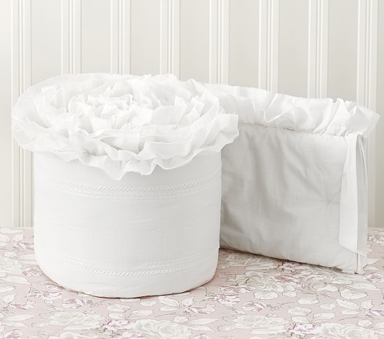 Sadie Ruffle Crib Bumper Pottery Barn Kids