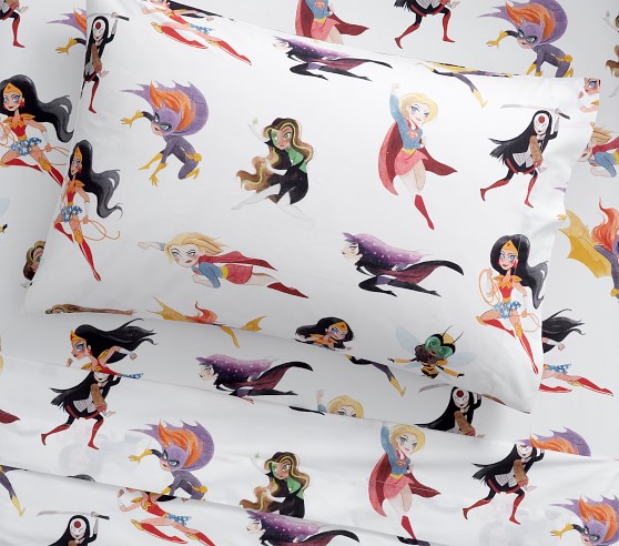 Superhero Girls Kids Sheets Pottery Barn Kids