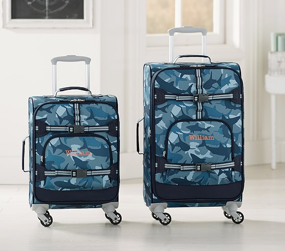 kids shark suitcase