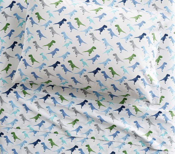 Warren Dinosaur Kids Sheet Set Pottery Barn Kids