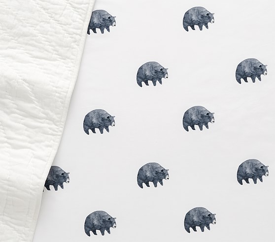 Asher Bear Baby Bedding Crib Bedding Pottery Barn Kids