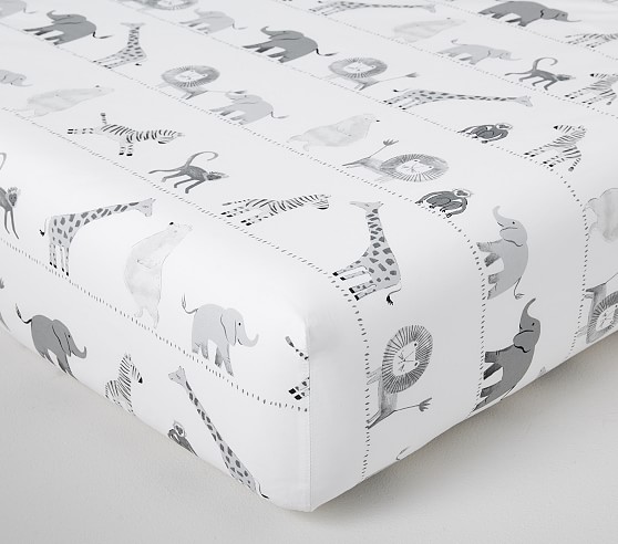 Organic Lawson Fitted Crib Sheet Pottery Barn Kids