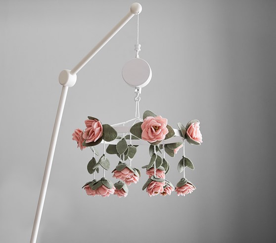 Felted Roses Baby Mobile Pottery Barn Kids