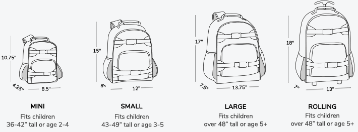 Backpack Size Chart Liters :: Keweenaw Bay Indian Community - Backpack Chart